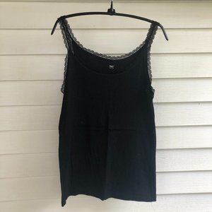 🌺2 for $8🌺Gap Lacy Black Tank Top Size Large